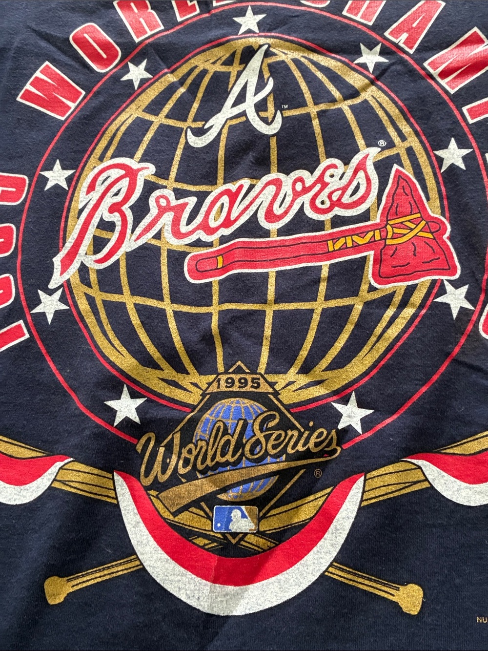Vintage 1995 Atlanta Braves World Series Champions t-shirt - Picture 3 of 6